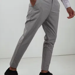 Celio Men Solid Formal Trousers image 2