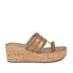Inc.5 Women's Antique Gold Toe Ring Wedges-picture-35