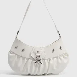 CORSICA White Solid One Handle Sling Bag-picture-40