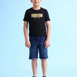 U.S. Polo Assn. Boys Black Cotton Printed T-Shirt-picture-20
