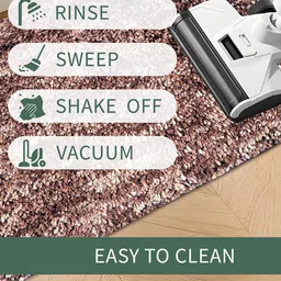 Kuber Industries 2Pcs Brown & White Lexus Design Microfibre Anti-Skid Doormats image 5