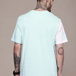WROGN Colourblocked Pure Cotton Comfort Fit T-shirt image 2