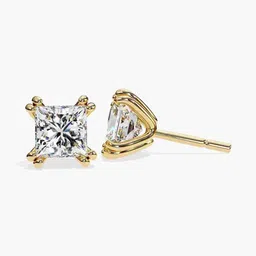 VALANOVA 18Kt Gold Lab Grown Diamond Stud Earrings - 1.30g image 2