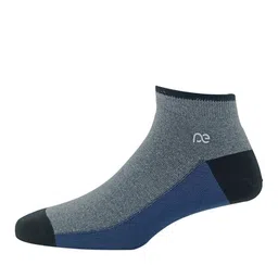 Peter England Men Pack Of 3 Colourblocked Pattern Ankle-Length Socks image 2