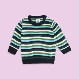Pantaloons Baby Multicolor Striped Full Sleeves Sweater-picture-16