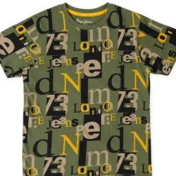 Pepe Jeans Kids Olive Printed T-Shirt-picture-47