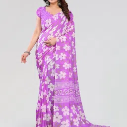 Moda Rapido Floral Printed Saree With Blouse Piece-picture-27
