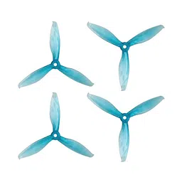 Orange HD 5149(5.1X4.9) Tri-Blade Flash Propellers 2CW+2CCW 2 Pair-Transparent Blue image 1