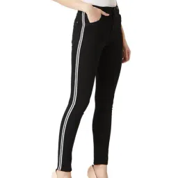 Miss Chase Black Cotton Skinny Fit Jeans image 3