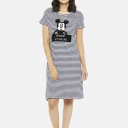 Dreamz by Pantaloons Navy Cotton Printed Sleep Tee-image-88