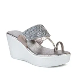 inc.5 Inc 5 Women's Gun Metal Toe Ring Wedges-picture-10