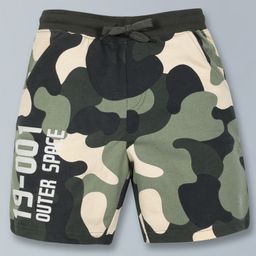 Plum Tree Camouflage Printed Shorts - Green-picture-38