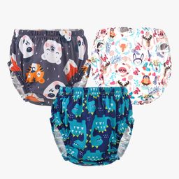 Chinmay Kids Baby Panty Boys and Girls Reusable Washable Printed Panty Pack of 3-picture-27