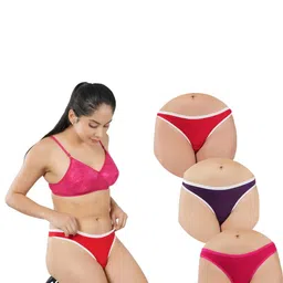 ORLIZEA Set Of 3 Cotton Blend Thongs-picture-14