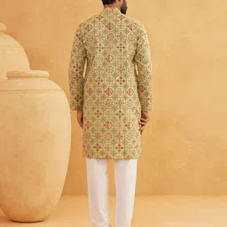 SOJANYA Men Ethnic Motifs Printed Kurta image 3