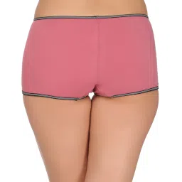 Clovia Blue & Yellow Cotton Printed Boyshorts Panties - Pack Of 5 image 3