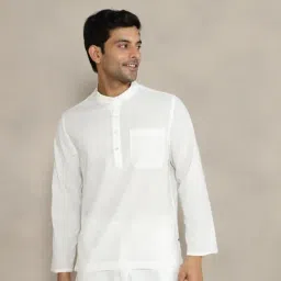 Fabindia Neutral Cotton Woven Comfort Fit Shirts-picture-31