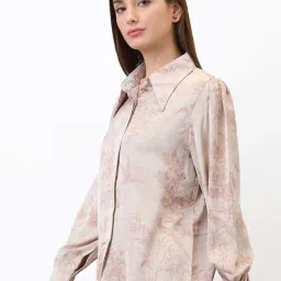 SPYKAR Pink Floral Shirt image 3