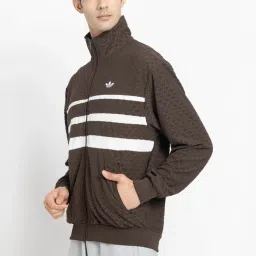 Adidas Originals Brown Q12 MONOGRAM T Jacket image 3