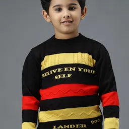 Anixa Boys Pack of 2 Printed Crew Neck Winter Sweater-image-58