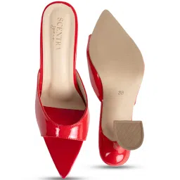 Scentra Women's Lia Red Casual Sandals image 3