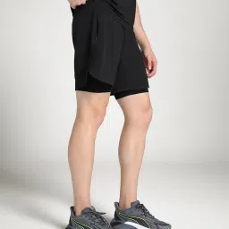 Puma Black Regular Fit Sports Shorts image 3