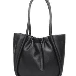 Yelloe Black Large Tote Bag with Pouch image 3