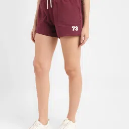 Levi's Maroon Cotton Relaxed Fit Shorts image 3