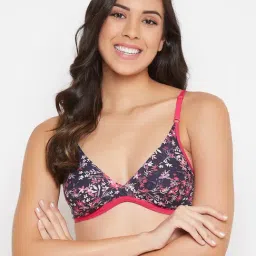 Clovia Navy Non Wired Non Padded Plunge Bra-picture-22