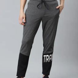 ALCIS Grey & Black High Rise Track Pants-picture-6