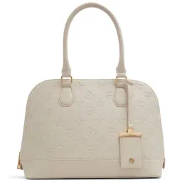 Aldo Rotstuin White Synthetic Textured Handbag-image-34