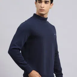 Monte Carlo Navy Cotton Regular Fit Sweatshirt image 4