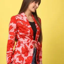 Cation Red Printed Shrug image 3