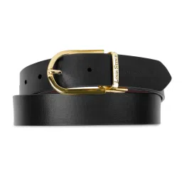 Louis Stitch Black Leather Reversible Belt for Men image 3