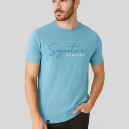 SUN 'N' SUMMER Typography Printed Round Neck Cotton Regular Fit T-shirt-picture-43