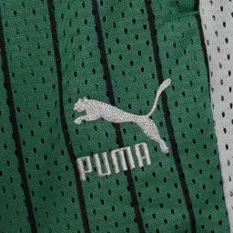 Puma Kids Archive Green & Grey Printed Shorts image 3