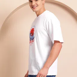 Mast & Harbour Printed Relaxed Cotton T-shirt image 4