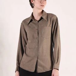 showoffff SHOWOFF Brown Cotton Solid Full Sleeves Casual Shirt-picture-44