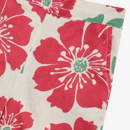 Utsa Kids by Westside Off-White Floral High-Rise Cotton Blend Pants image 3