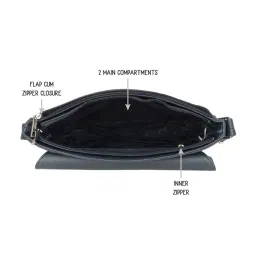 Baggit Blue PU Color Block Cross Body Bag image 3