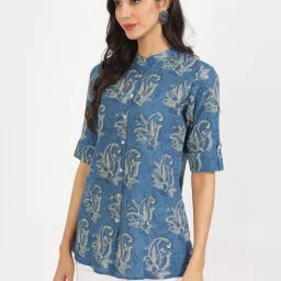 Divena Blue Printed Tunic image 3
