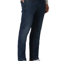 celio celio* Indigo Blue Lightly Washed Slim Fit Jeans image 3