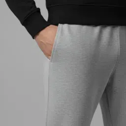 Mack Jonney Grey Fleece Regular Fit Solid Trackpants image 4