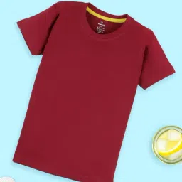 Kiddopanti Boys Multi Cotton Solid Round Neck T-Shirt Pack of 3 image 4