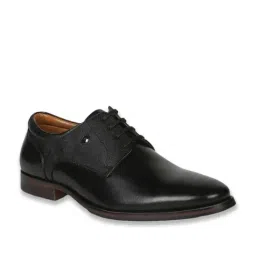 Louis Philippe Men's Black Derby Shoes image 3