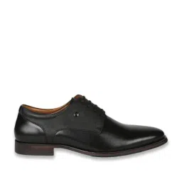 Louis Philippe Men's Black Derby Shoes image 2