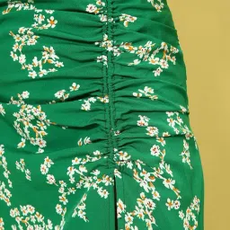 Anvi Be Yourself Green Printed A-Line Skirt image 4