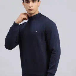 Monte Carlo Navy Cotton Regular Fit Sweatshirt image 3