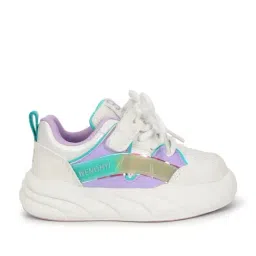Truffle Collection Kids White & Purple Sneakers image 2
