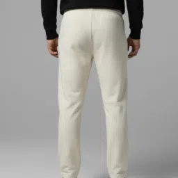 Mack Jonney White Fleece Regular Fit Solid Trackpants image 2